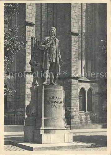Bach Johann Sebastian Denkmal Leipzig  Kat. Komponist
