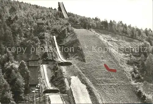 Ski Flugschanze Marktiegel Lauscha Thueringen Kat. Sport