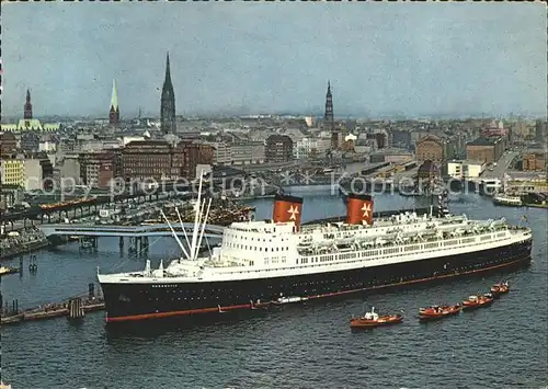 Dampfer Oceanliner Hanseatic Hamburg Hafen  Kat. Schiffe