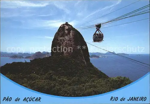 Seilbahn Pao de Acucar Rio de Janeiro  Kat. Bahnen