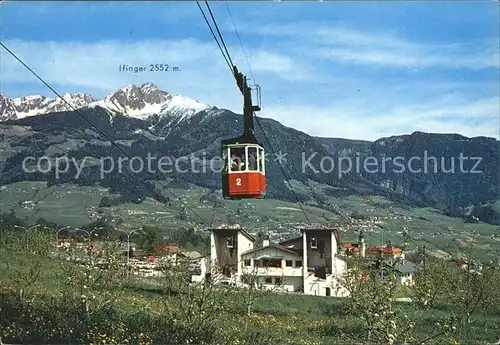 Seilbahn Hochmut Tirol Meran Talstation Ifinger Kat. Bahnen