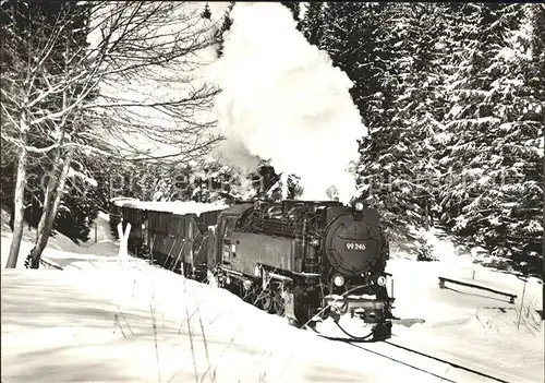 Lokomotive Harzquerbahn  Kat. Eisenbahn