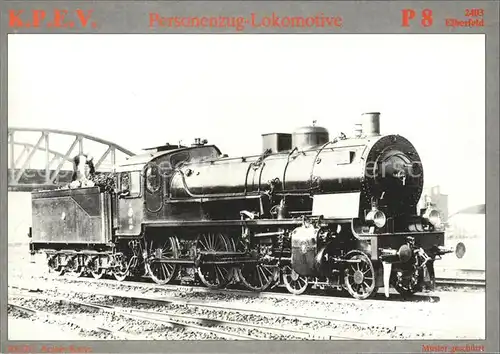 Lokomotive Dampf Personenzuglokomotive P8 Elberfeld 2403  Kat. Eisenbahn