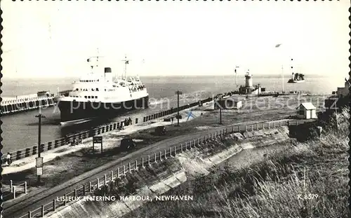 Dampfer Oceanliner Lisieux Harbour Newhaven Kat. Schiffe