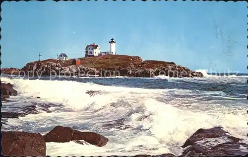 Leuchtturm Lighthouse Nubble Light York Beach Maine Kat. Gebaeude