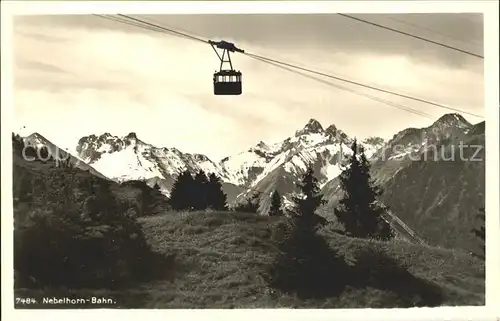 Seilbahn Nebelhorn Oberstdorf Trettachspitze Kratzer Kat. Bahnen