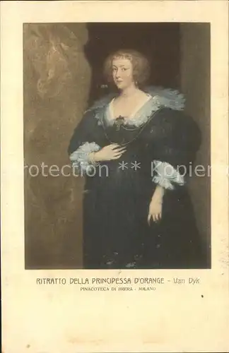 Van Dyck A. Principessa d Orange  Kat. Kuenstlerkarte