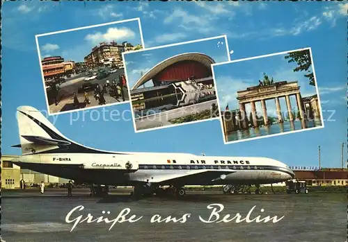 Flugzeuge Zivil Air France Berlin  Kat. Airplanes Avions