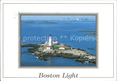 Leuchtturm Lighthouse Boston Light Massachusetts Kat. Gebaeude
