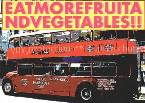 Autobus Omnibus New York Double Decker  Kat. Autos