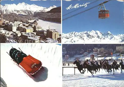 Bobsport St. Moritz Seilbahn Pferderennen Kat. Sport