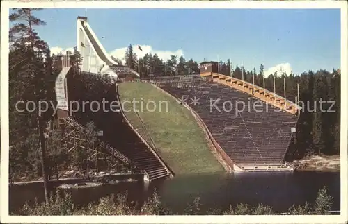 Ski Flugschanze Oslo Holmenkollbakken Holmenkollen Ski jumping hill Kat. Sport