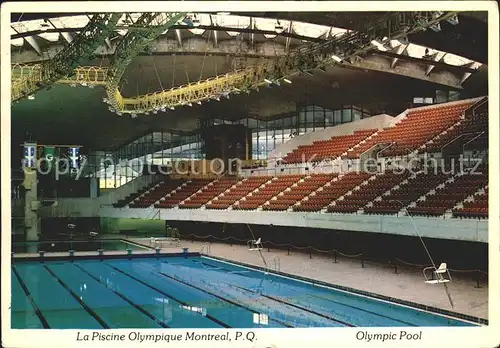 Schwimmbad Piscine Olympique Montreal Canada  Kat. Gebaeude