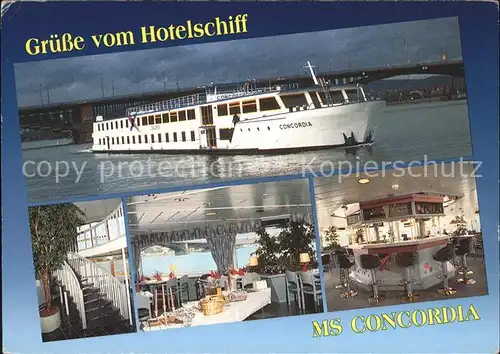 Motorschiffe MS Concordia Hotelschiff  Kat. Schiffe