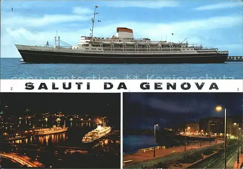 Faehre Cristoforo Colombo Porto Genova Corso Italia Kat. Schiffe