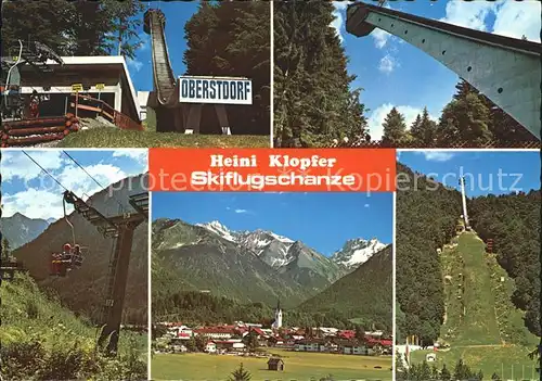 Ski Flugschanze Heini Klopfer Oberstdorf Birgsautal Sessellift Kat. Sport