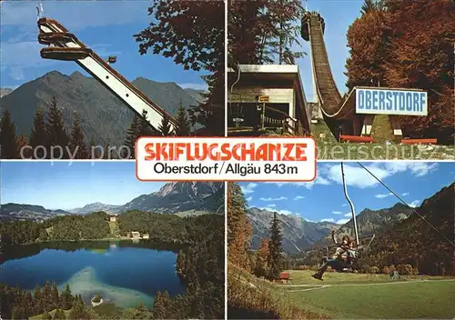 Ski Flugschanze Heini Klopfer Oberstdorf Birgsautal Sessellift Kat. Sport
