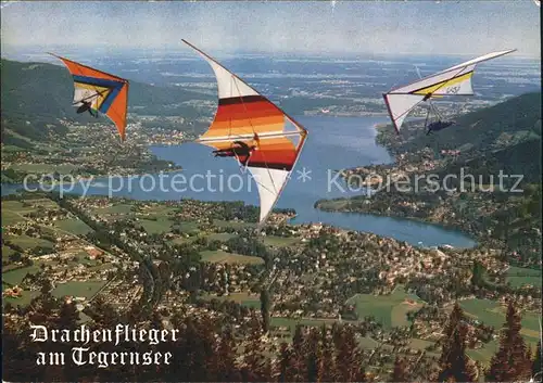 Drachenflug Drachenflieger Tegernsee  Kat. Flug