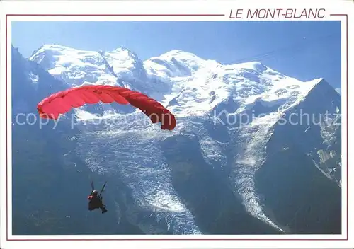 Fallschirmspringen Mont Blanc Mont Maudit Aiguille de Gouter  Kat. Flug