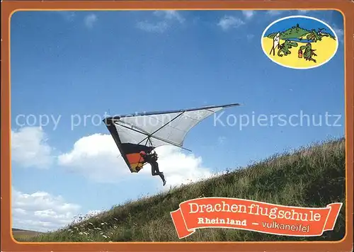 Drachenflug Drachenflugschule Rheinland Vulkaneifel  Kat. Flug