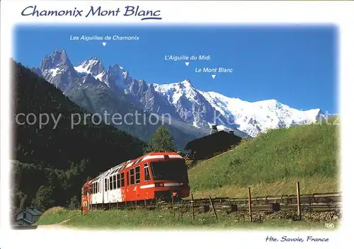 Eisenbahn St. Gervais Le Fayet Vallorcine Chamonix Mont Blanc  Kat. Eisenbahn