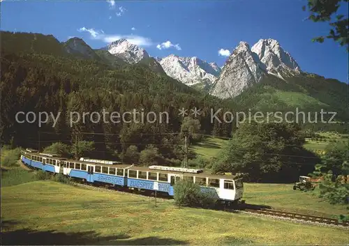Zugspitzbahn Garmisch Partenkirchen Hoellental Hammersbach Zugspitzgruppe Kat. Eisenbahn