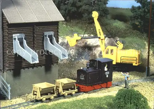Modellbau Eisenbahn Ladungsverkehr Schotterwerk  Kat. Spielzeug