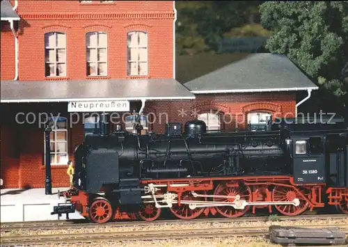 Modellbau Eisenbahn Lokomotive P8 Neupreussen Bahnhof  Kat. Spielzeug