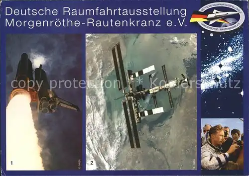Raumfahrt Ausstellung Morgenroethe Rautenkranz e.V. Space Shuttles  Kat. Flug
