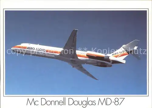 Flugzeuge Zivil Aero Lloyd Mc Donnell Douglas MD 87 Kat. Airplanes Avions