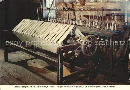 Spinnerei Old Woolen Mill Barrington Nova Scotia Kat. Handarbeit