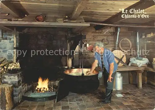 Sennerei Le Chalet Fromagerie Cafe Restaurant Chateau D Oex  Kat. Landwirtschaft