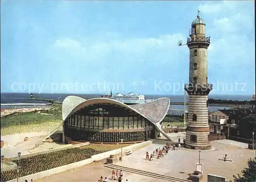 Leuchtturm Lighthouse Gaststaette Teepott Rostock Warnemuende  Kat. Gebaeude