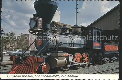 Lokomotive Empire Railroad Museum Old Sacramento  Kat. Eisenbahn
