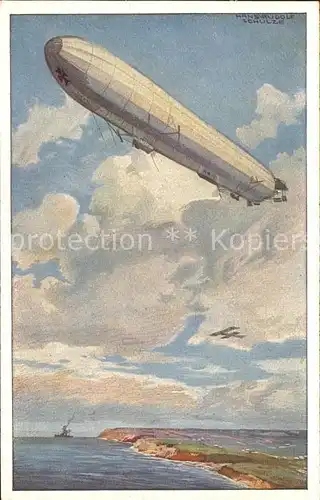 Zeppelin Reichsmarine Luftschiff Hans Rudolf Schulze Kat. Flug