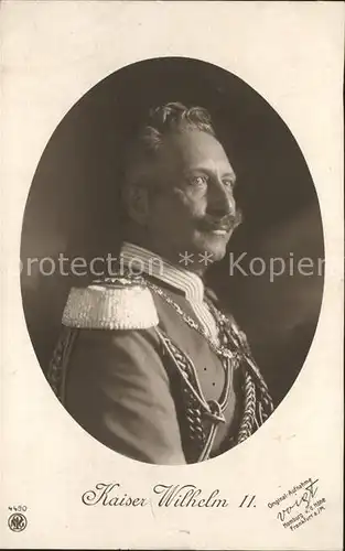 Wilhelm II Foto NPG Nr. 4490  Kat. Persoenlichkeiten