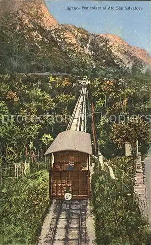 Zahnradbahn Funicolare Monte San Salvatore Lugano Kat. Bergbahn