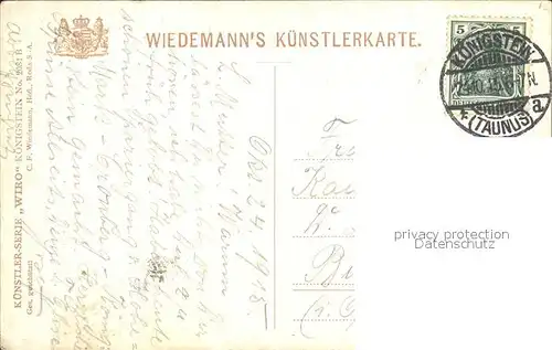 Verlag Wiedemann WIRO Nr. 2081 B Koenigstein Taunus Burg Kat. Verlage