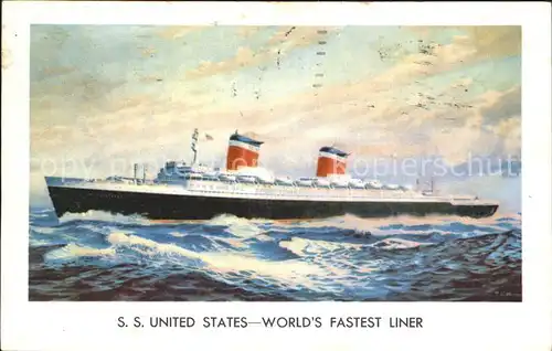 Dampfer Oceanliner S.S. United States  Kat. Schiffe