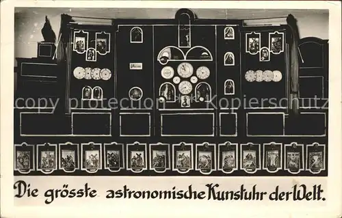 Uhren Groesste astronomische Kunstuhr der Welt  Kat. Technik