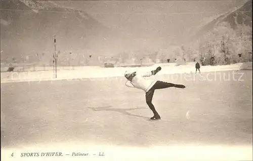 Schlittschuhlaufen Eislaufen Patineur Kat. Sport