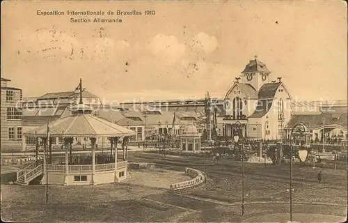 Exposition Universelle Bruxelles 1910 Section Allemande  Kat. Expositions