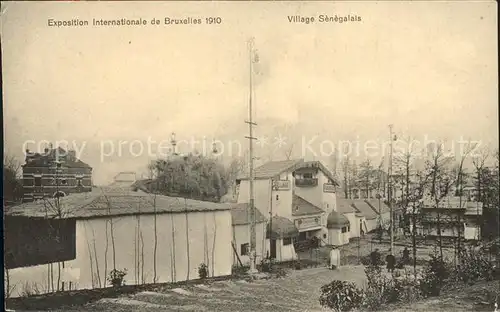 Exposition Universelle Bruxelles 1910 Village Senegalais Kat. Expositions