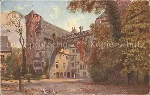 Hoffmann Heinrich Schloss Fuerstenau  Kat. Kuenstlerkarte