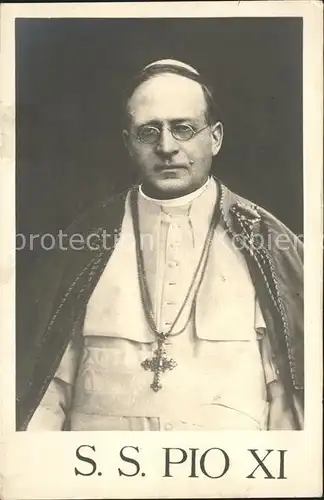 Papst S.S. Pio XI Kat. Religion