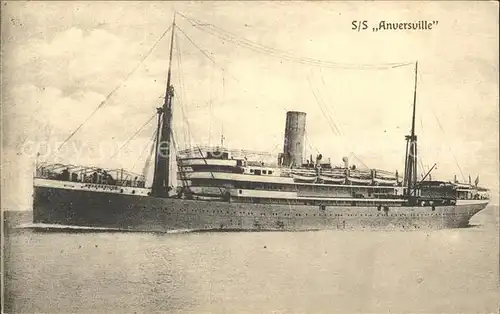 Dampfer Oceanliner S S Anversville Kat. Schiffe