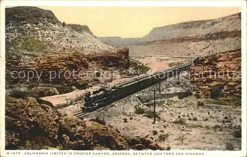 Eisenbahn Crozier Canyon Arizona California Kat. Eisenbahn