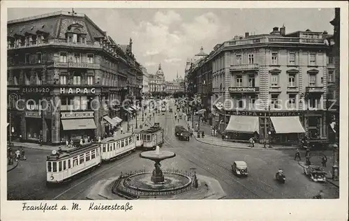 Strassenbahn Frankfurt am Main Kaiserstrasse  Kat. Strassenbahn