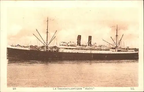 Dampfer Oceanliner Transatlantique Haiti Kat. Schiffe