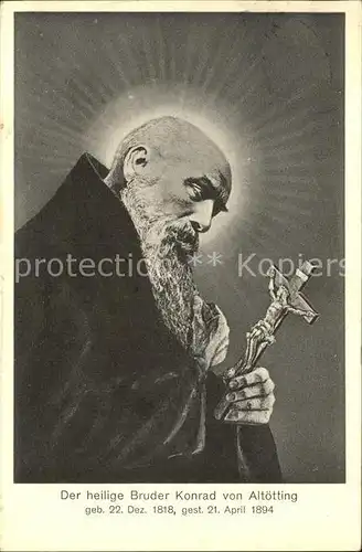 Religion Heiliger Bruder Konrad von Altoetting  Kat. Religion